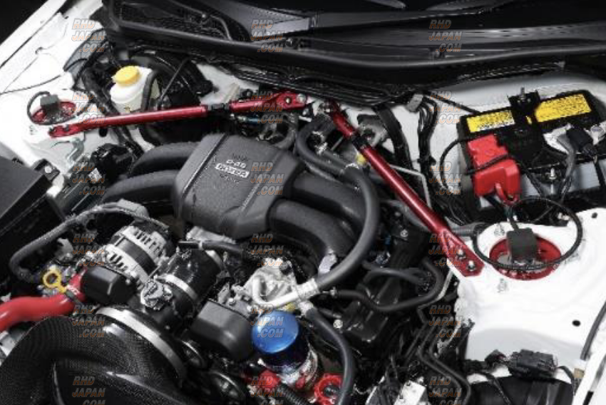 Blitz Strut Truss Bar Set Front Red Metallic - 86 ZN6 BRZ